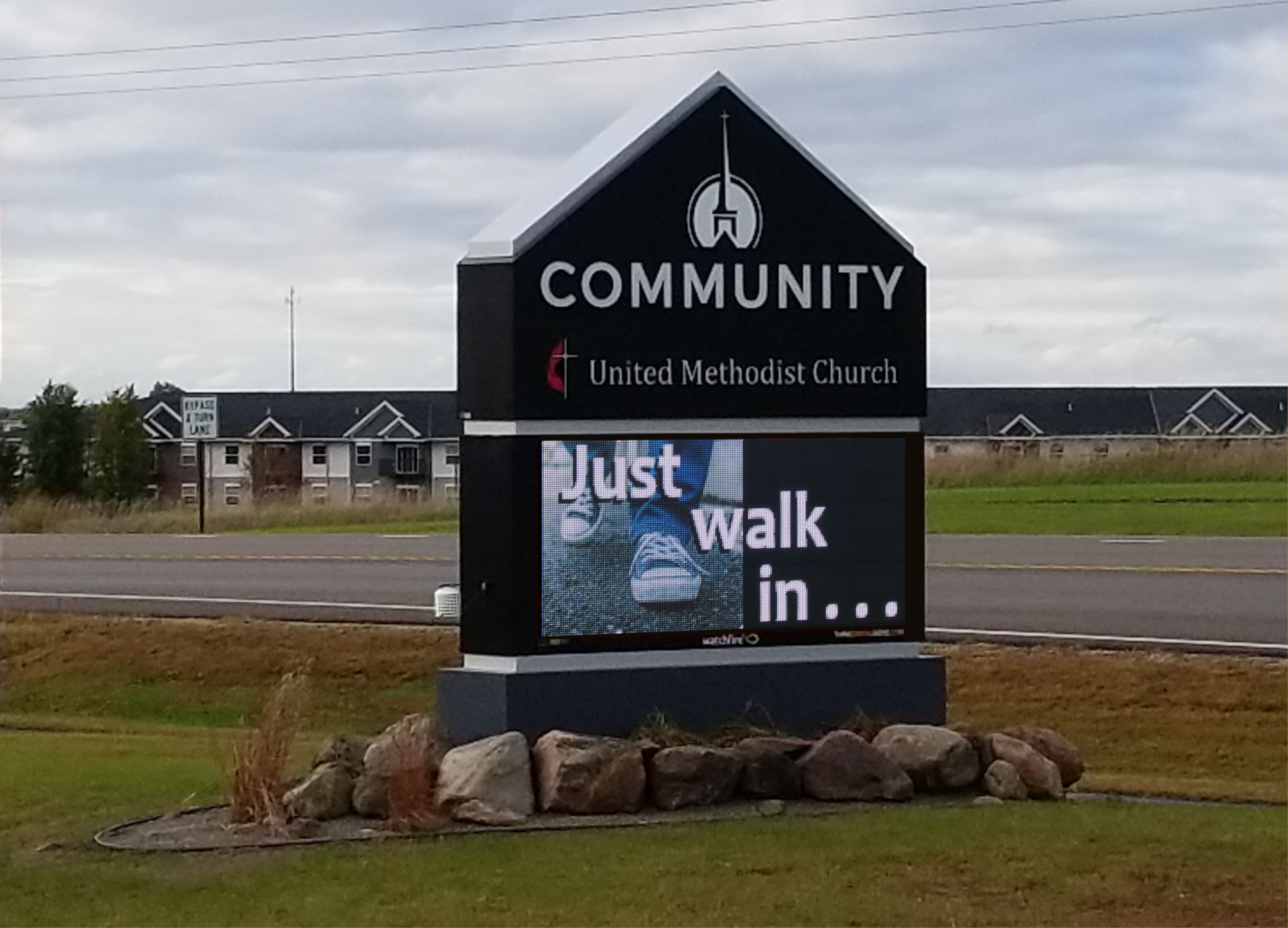 Community United Methodist Church Digital Monument Sign - Monticello, MN