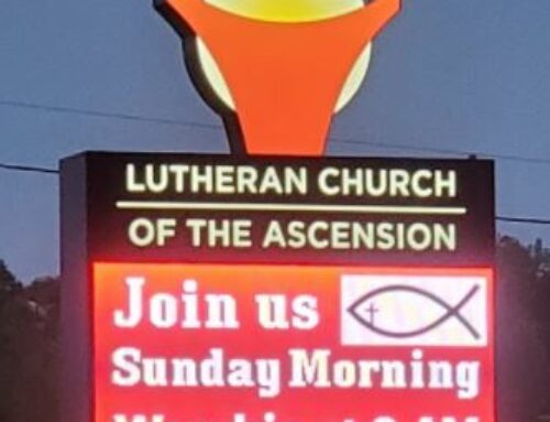 Lutheran Church of the Ascension Digital Sign